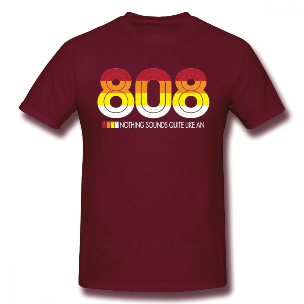 Novelty Male Roland TR 808 Tee Shirt Rock And Roll Drum Machine T Shirt Crewneck 100% Cotton T-Shirt