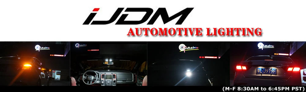 iJDM OEM-Fit Xenon White Full LED License Plate Light Assembly For Ford F150 F250 F350 F450 Ranger Raptor Explorer Sport Trac