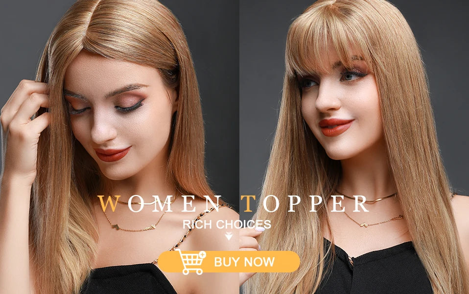 Rich Choices Women Topper 8.5x8.5cm Hair Toppers Natural Hair Clip In Wigs 100% Human Hair For Women Hairpiece