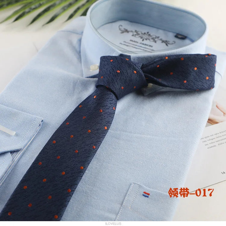 New Cotton Ties Fashion Stripe Dot Neck Tie for Wedding Business Suits Skinny Tie For Men Women Retra Slim Necktie Gravatas
