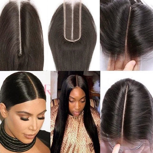 2x6 Lace Closure Peruvian Straight Closure 5x5 100% Human Hair Rtraight 13x4 Lace Frontal Closure 4x4 Natural Color Remy Hair