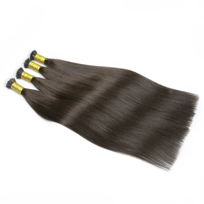 Straight Nano Rings Hair Extension 100% Natural Human Hair Extensions 0.8g/1g/ Strand 50pcs Fusion Hair Extension Ombre Blond