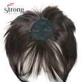 StrongBeauty Synthetic Hair Thin Neat Air Bangs Clip In Fringe Front Hair Temple Bangs Hair Extensions Hair Piece COLOUR CHOICES