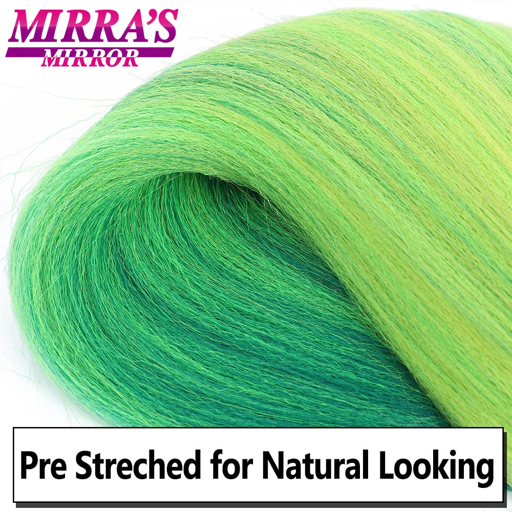 Pre-stretched Braiding Hair 26Inch 90G Synthetic Jumbo Hair Extensions for Crochet Braids DIY Pink Peach Red Yellow Fake Hair