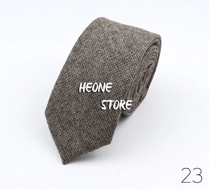 Thick Cashmere Wool Gentleman Solid Color Necktie 7CM Formal Wedding Party Europen Style Red Brown Green Gray Clothing Tie Gift