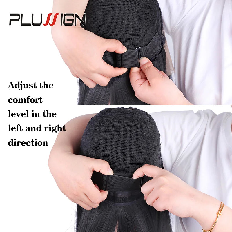 3Pcs 5Pcs Adjustable Elastic Band For Wigs Sewing Black Wig Band 2.5Cm, 3Cm, 3.5Cm Width Wig Accessories Wig Fixed Material