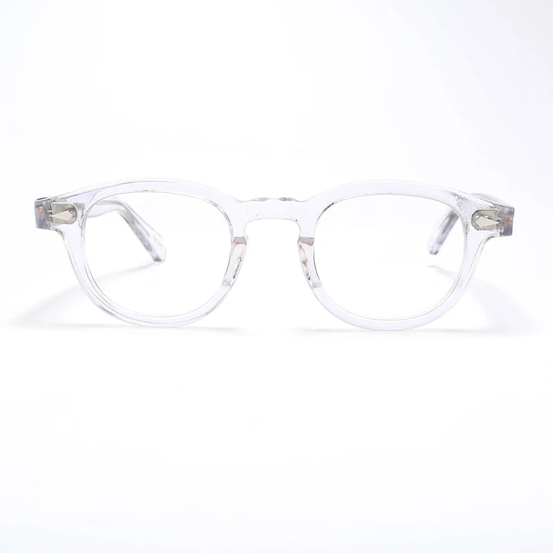 Optical Eyeglasses Frame Men Women Johnny Depp Vintage Glasses Computer Acetate Spectacle Frame For Male Clear Lens
