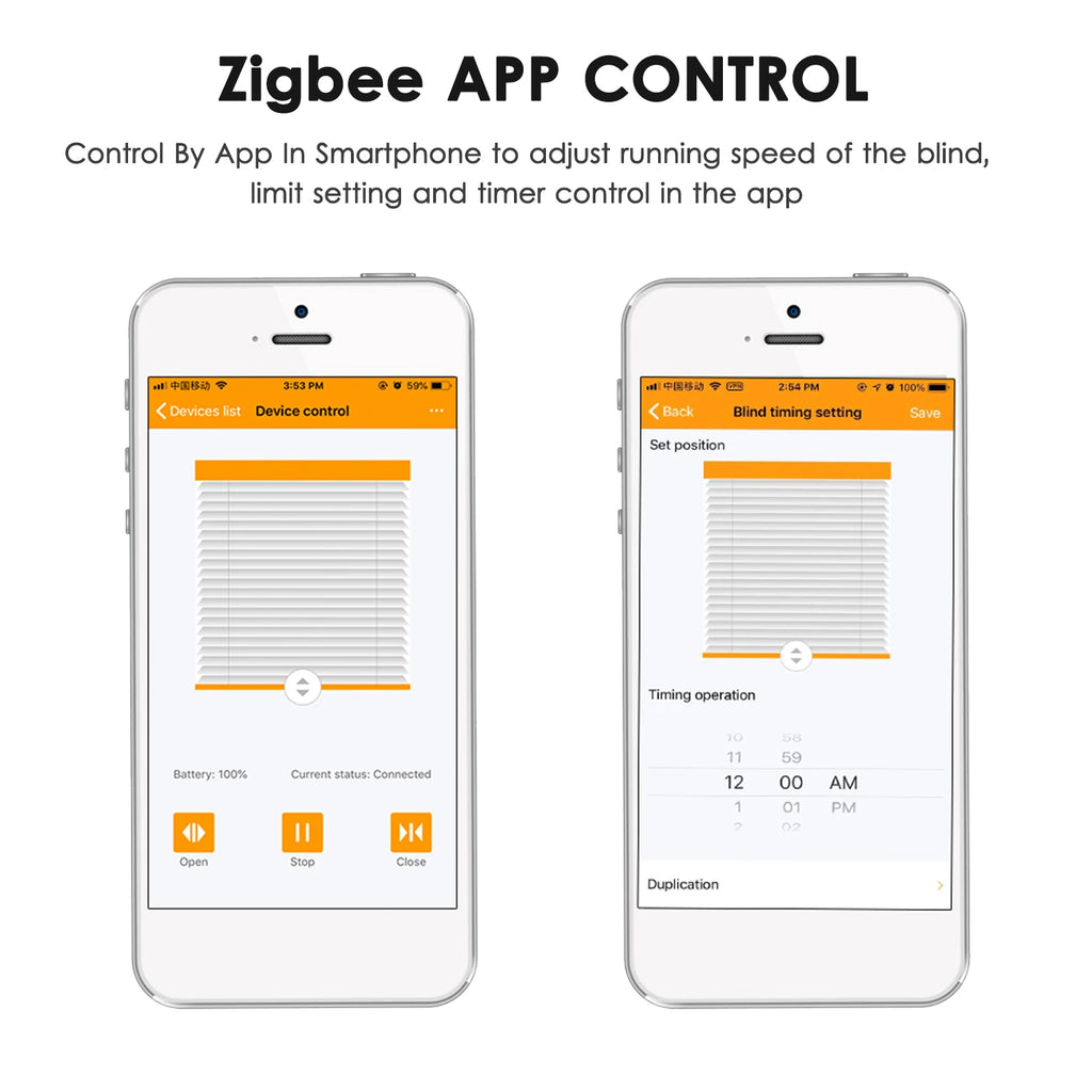 BT/Wifi/ Zigbee Control Smart Blinds Drive Motor Tuya Motorized Chain Roller Control Shade Shutter Drive Motor Replacement