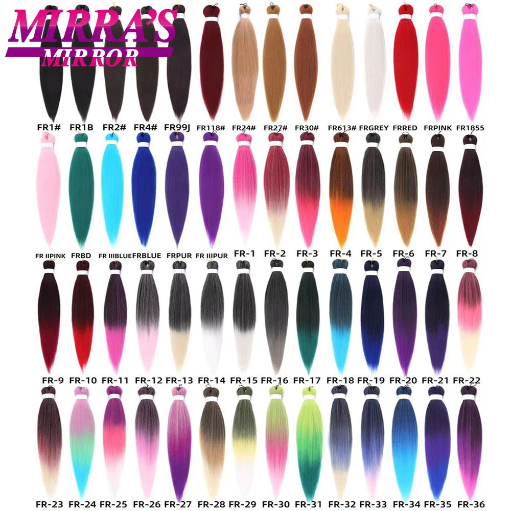 Pre-stretched Braiding Hair 26Inch 90G Synthetic Jumbo Hair Extensions for Crochet Braids DIY Pink Peach Red Yellow Fake Hair