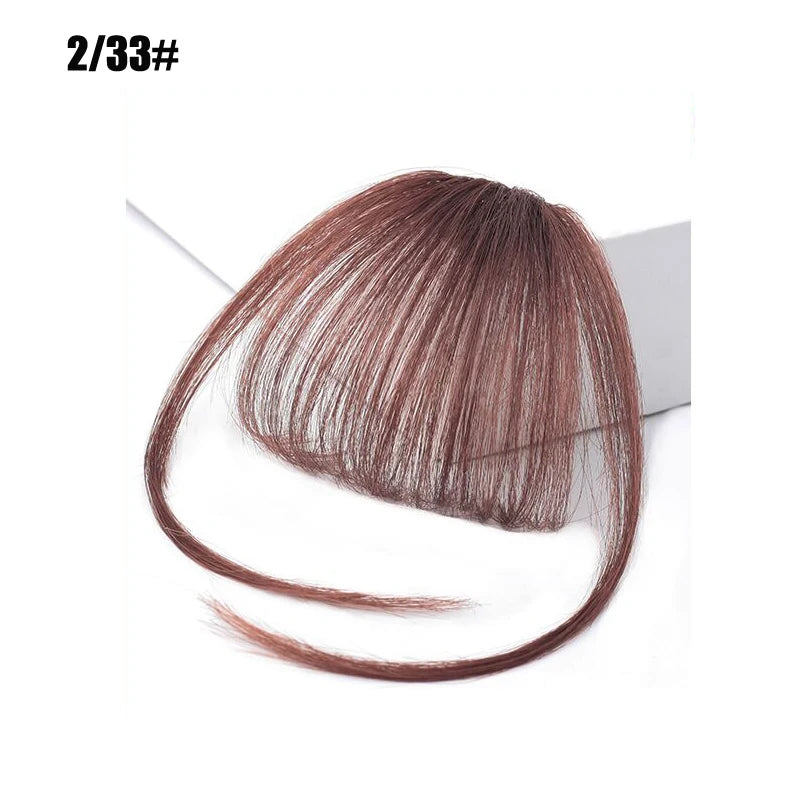 Fake 3D Air Bangs Hair Clip-In Extension Synthetic Fake Fringe Natural False hairpiece For Women Clip In Bangs