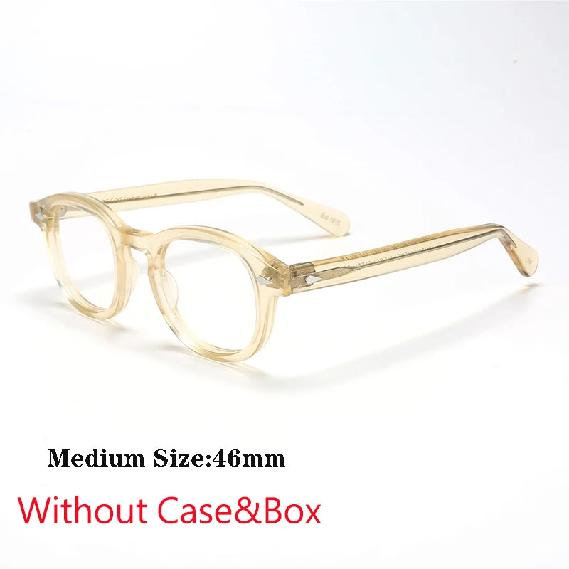 Optical Eyeglasses Frame Men Women Johnny Depp Vintage Glasses Computer Acetate Spectacle Frame For Male Clear Lens
