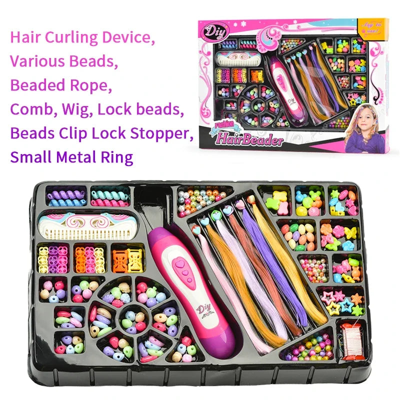 Braiding DIY Hairstyle Tool Electric Automatic Hair Braider Twist Braider Machine Weave Roller Hairstyle Machine Set Child Gift