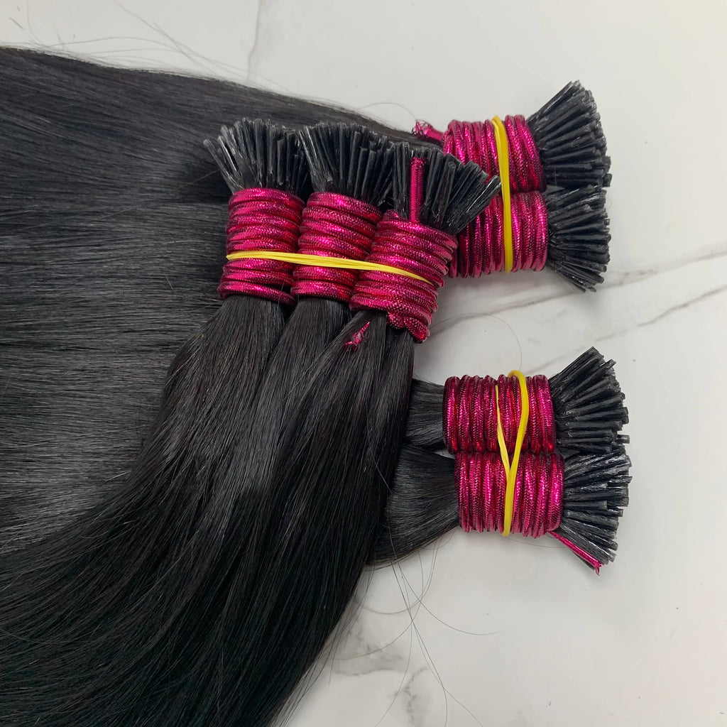 Straight ITIP Human Hair Extension 12A 100% Real Human Hair Extensions 0.8g/pc Capsule Keratin Human Fusion Hair Extension
