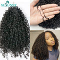 Kinky Curly Crochet Human Hair Extensions Afro Kinky Pre-Separated Knotless Crochet Human Hair With Loop For Twist Boho Braids
