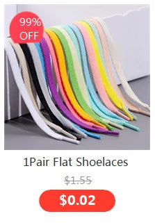 1Pair 3M Reflective Shoelaces AF1 Sneakers Shoe laces Vibrant Colorful reflective Shoelace Flat Luminous Laces Shoes Accessories