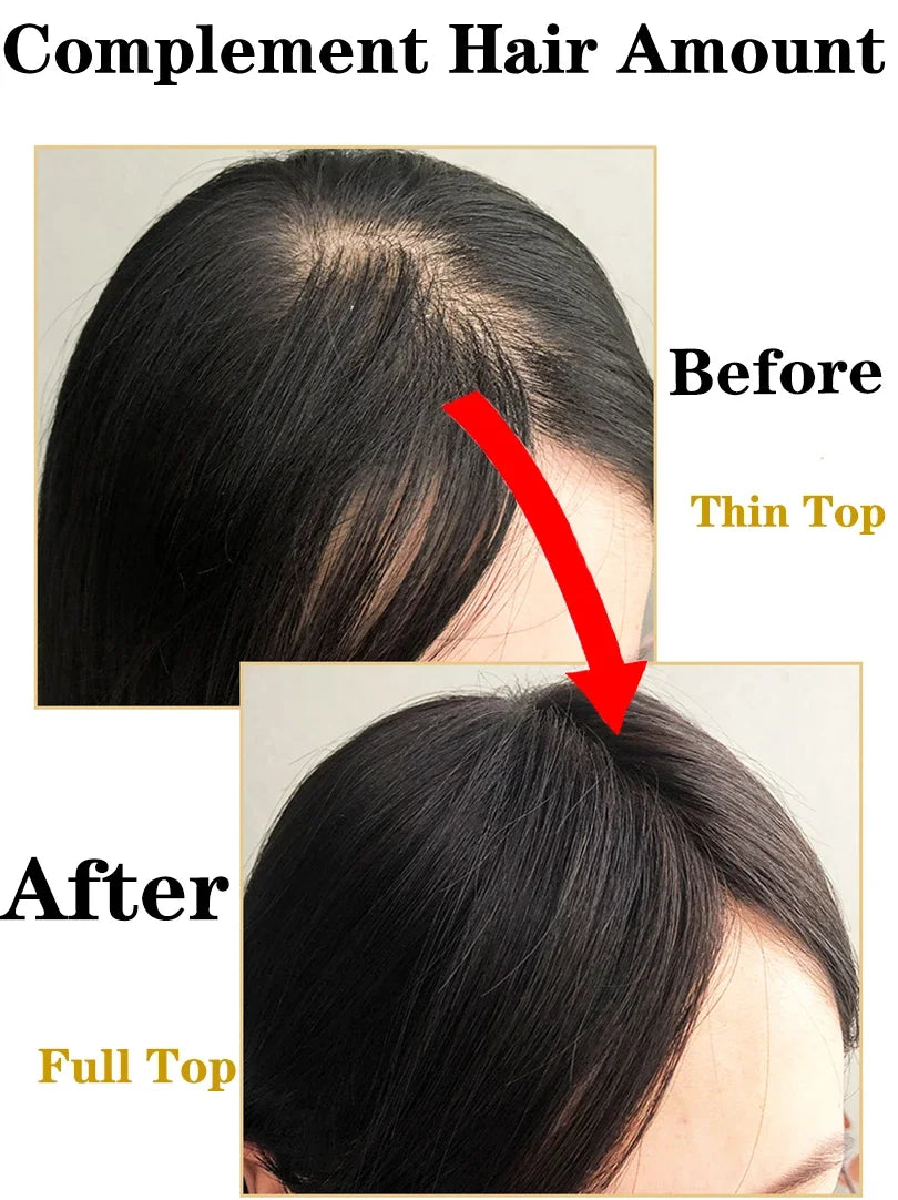 5 Sizes Silk Base Virgin Human Hair Women Topper Natural Scalp Top Black Color For White Women Small Base Seamless Hairpieces