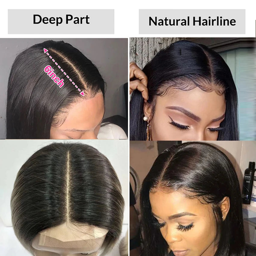 2x6 Human Hair Closure  12-26 inch  Body Wave 2x6 Lace Closure for Women Transparent Kim Lace Closure Human Hair Extensions