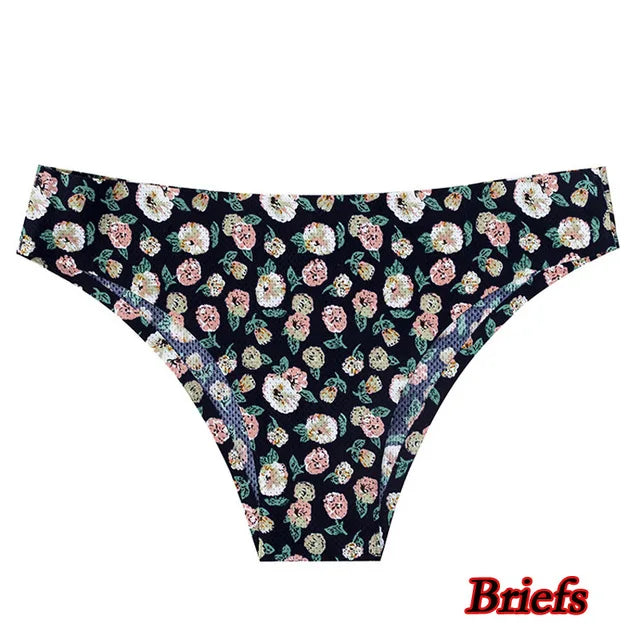 Poblador Sexy Women's Panties Seamless Underwear Comfortable Print G-string Thongs Intimate Female Lingerie Ladies Pantys Tanga