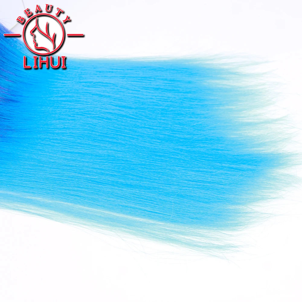 Easy Crochet Braids Ombre Hair Extensions Bundles Yaki Straight EZ Braiding Pre Stretched Synthetic Braid For African Women 6pcs