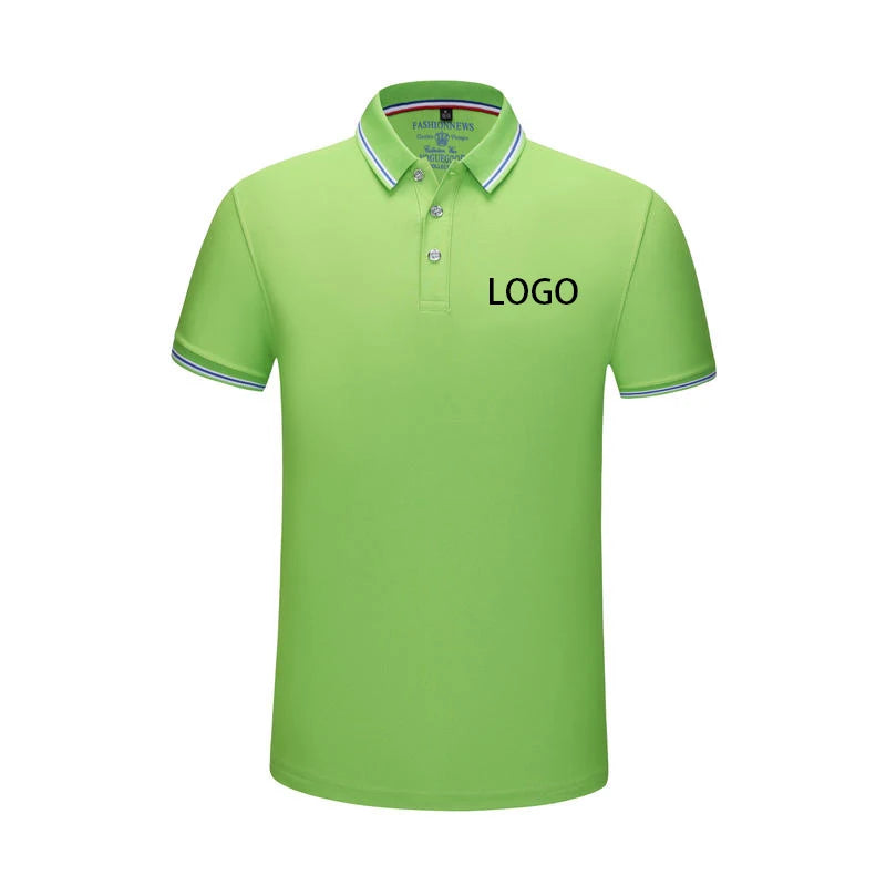 Summer Men And Women Polo Shirts Custom Logo Embroidery Print Polyester Clothing Personal Group Company Design Tops DIY Workwear