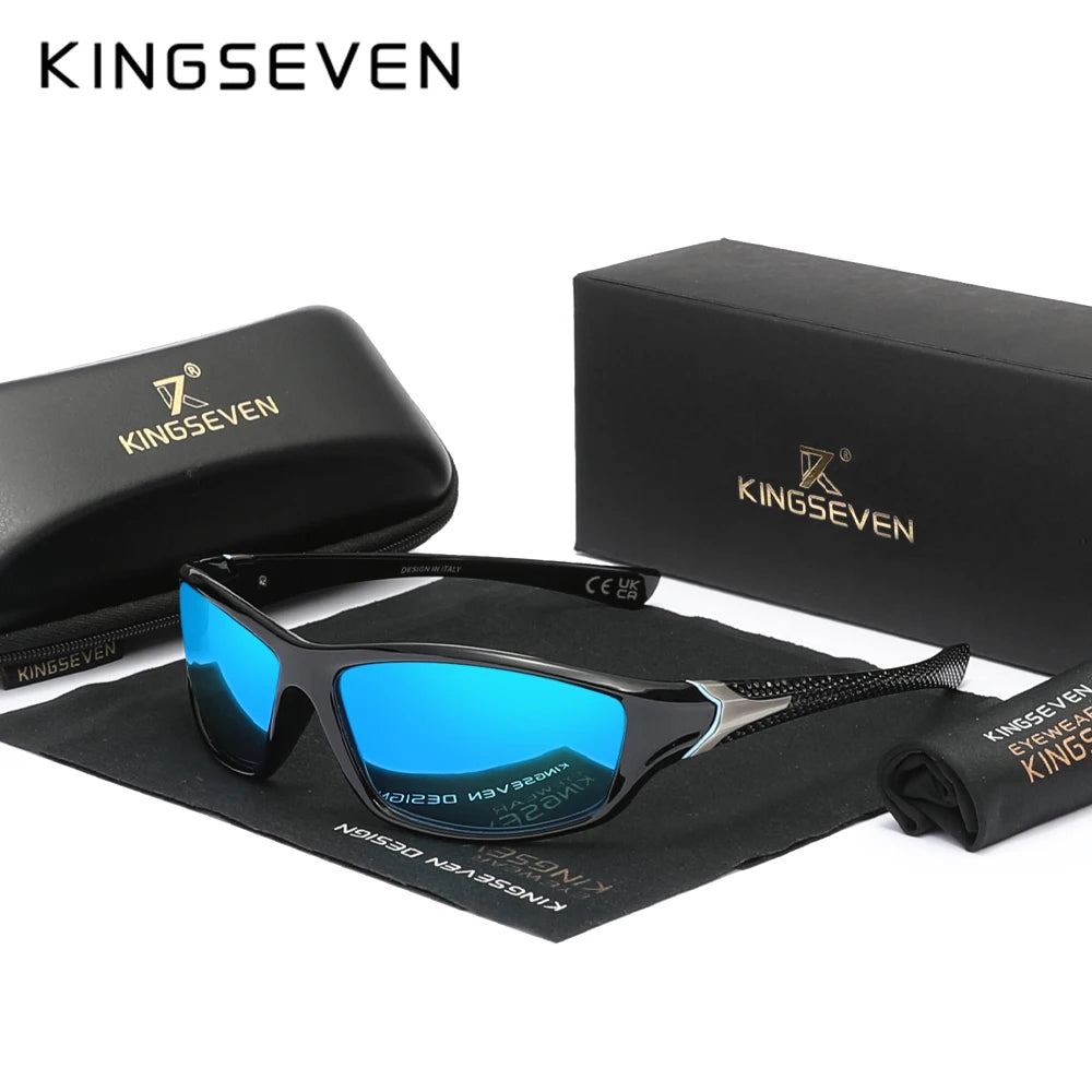 KINGSEVEN 2024 Riding Sunglasses For Men High Quality Anti-reflection Polarized UV400 Glasses TR90 Outdoor Sports Eyewear