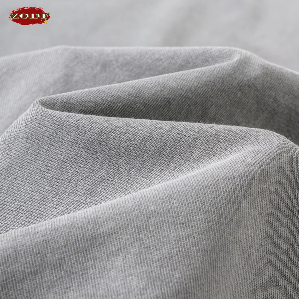 ZODF Vintage 2024 Washed 270gsm Cotton Tank Tops For Men Unisex Summer Relax Fit Slit Sleeveless Vest Streetwears HY0777