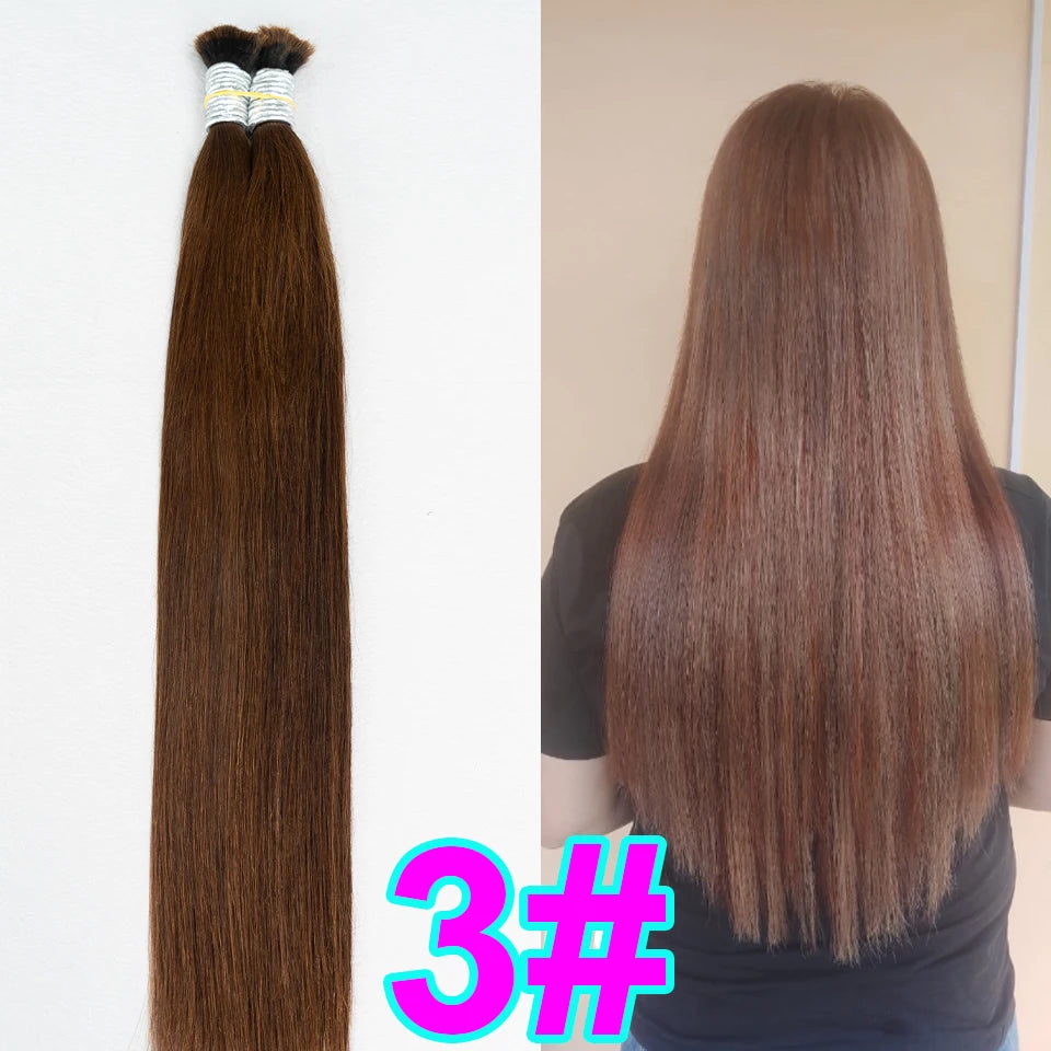 613 Striaght Human Hair No Weft 100% Virgin Bundles Highlight Original Bulk Extensions Russian Natural Unprocessed Blonde hair