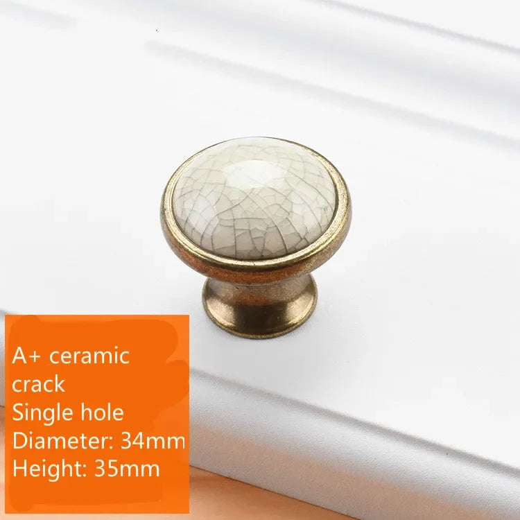 Cabinet Ceramic Black White Handle European Aluminum Wardrobe Door Handle Drawer Modern Minimalist Handle Furniture Hardware