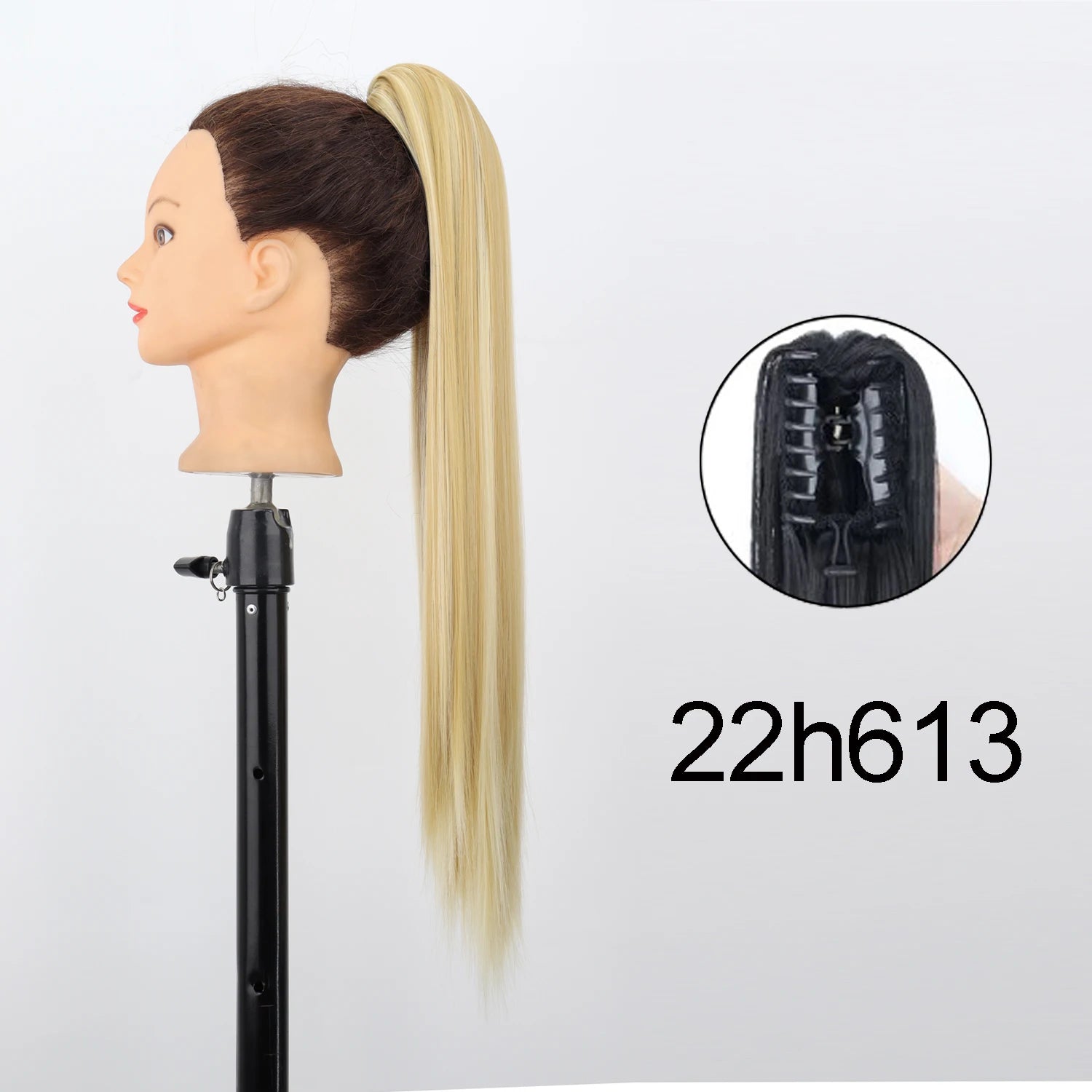 Synthetic 24Inch Wavy Claw Clip On Ponytail Hair Extension Ponytail Extension Hair For Women Pony Tail Hair Hairpiece