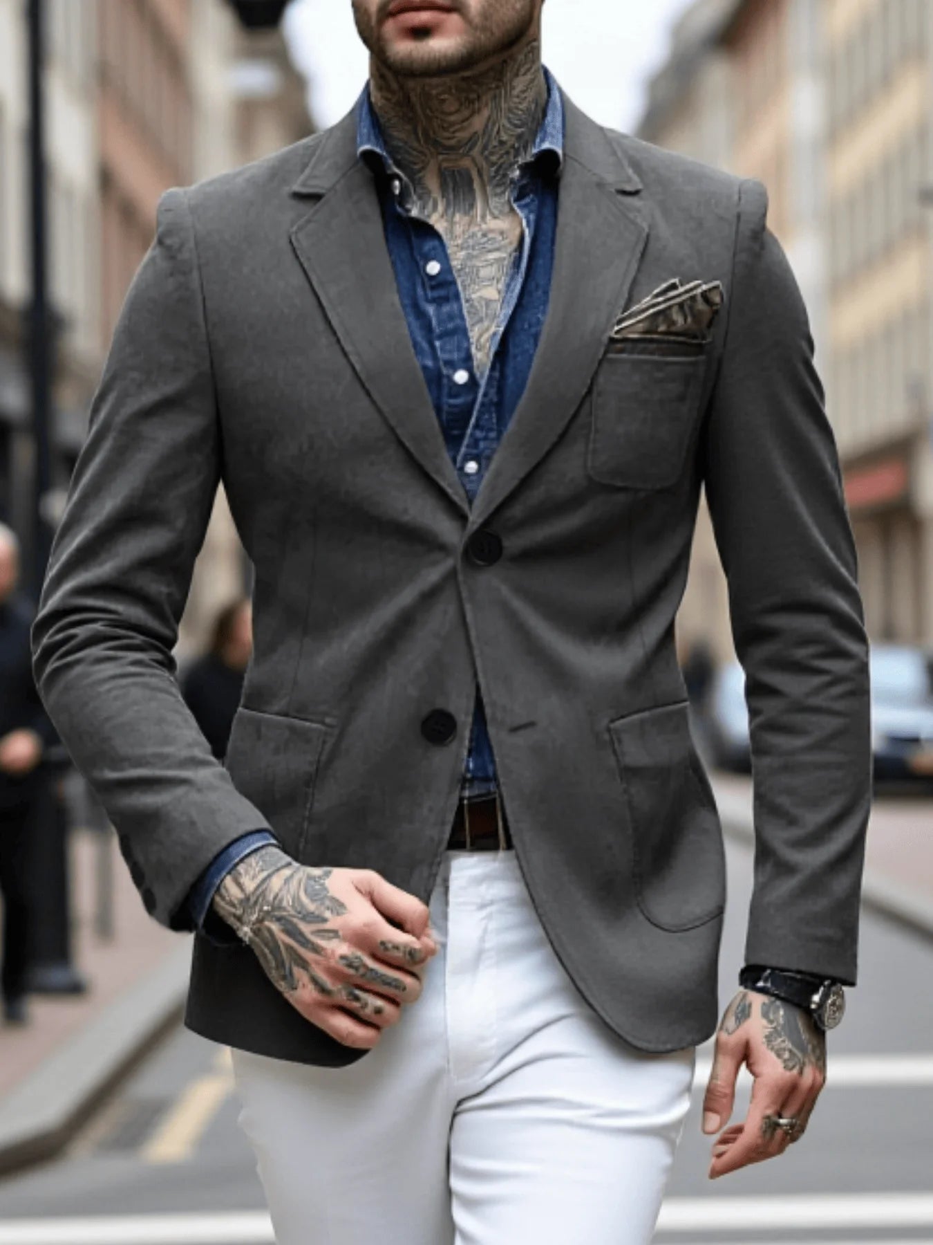 New Casual Blazer For Spring Lightweight Breathable For Outdoor Commute Multi-Occasion Wear With Urban Fashion Style Streetwear