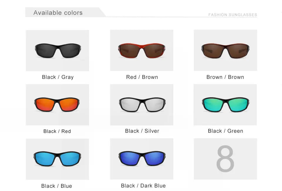 KINGSEVEN 2024 Riding Sunglasses For Men High Quality Anti-reflection Polarized UV400 Glasses TR90 Outdoor Sports Eyewear