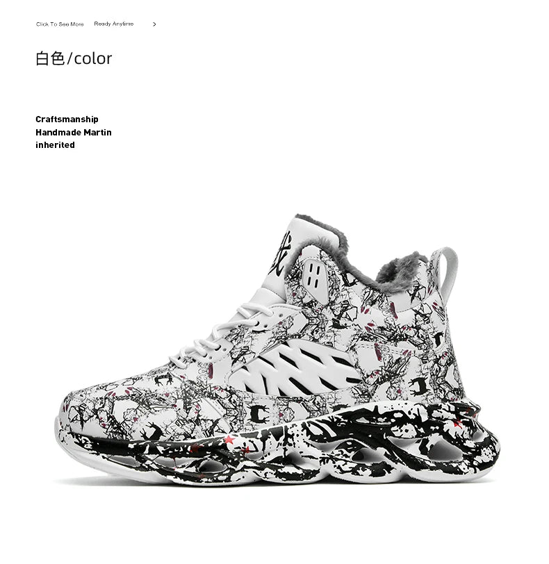 men boots 2023 New Winter Slippers Warm Men Shoes Waterproof Non-Slip Plush Sneakers Male tenis shoes Boots Men Sneakers Winter
