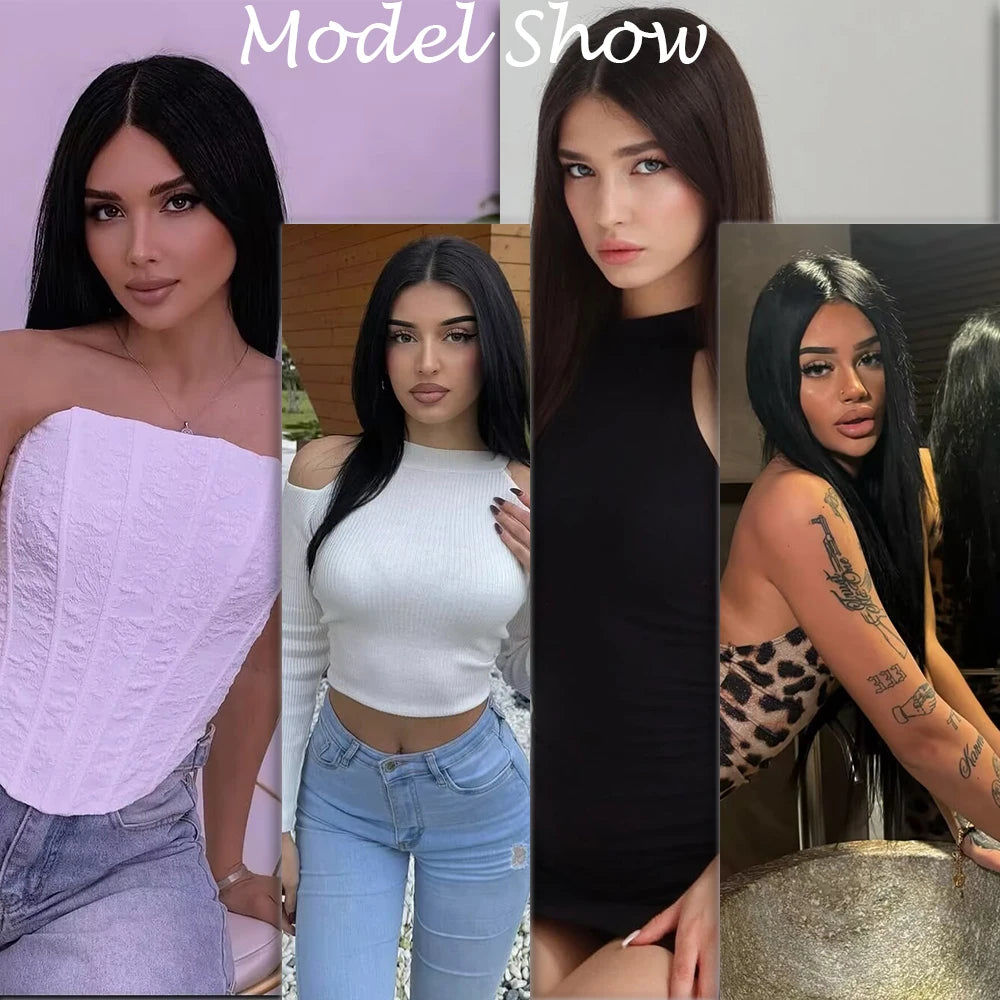 5 Sizes Silk Base Virgin Human Hair Women Topper Natural Scalp Top Black Color For White Women Small Base Seamless Hairpieces