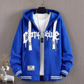 New Men's Hooded Jacket M-6XL Men's Clothing Spring Autumn Korean Fashion Loose Male Coat Hooded Baseball Jersey 2024