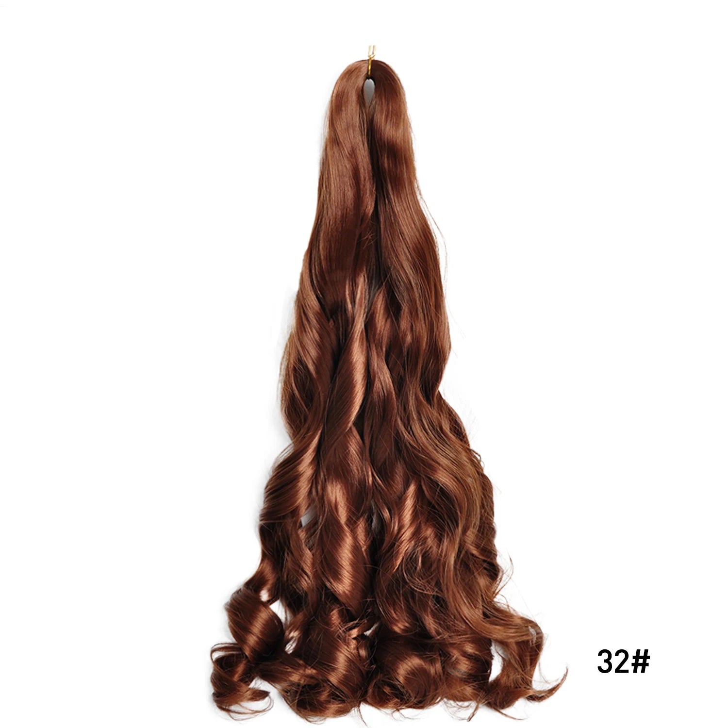 French Curls Braiding Hair Extensions 24Inch Synthetic Curl Hair Loose Wave Spiral Curl Crochet Hair Braids For Black Women