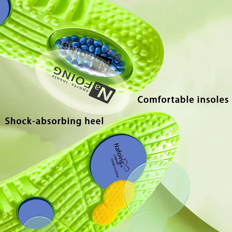 PU air cushion sports insoles Soft Comfort Shoes Pads Running Shock Absorption Shoe Sole Men Women arch support insole 1Pair