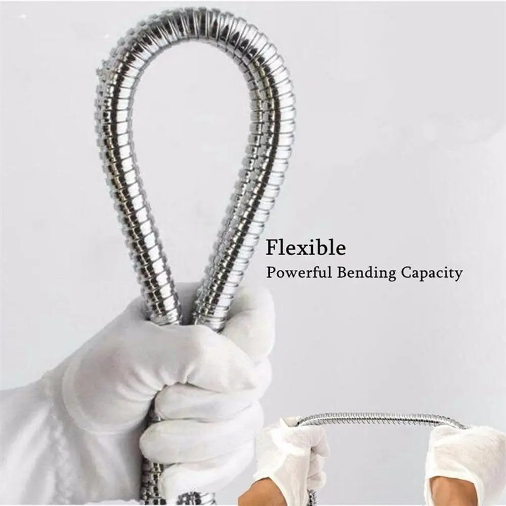 Flexible Stainless Steel Plumbing Hose Shower Head Tube Bathroom Pipe 1-3m