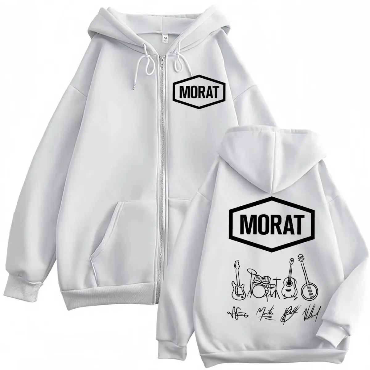 Morat Colombia Band Merch Zipper Hoodies Men Women Clothing Fashion Rock Zip Up Sweatshirts High Quality Fleecce Loose Pullovers