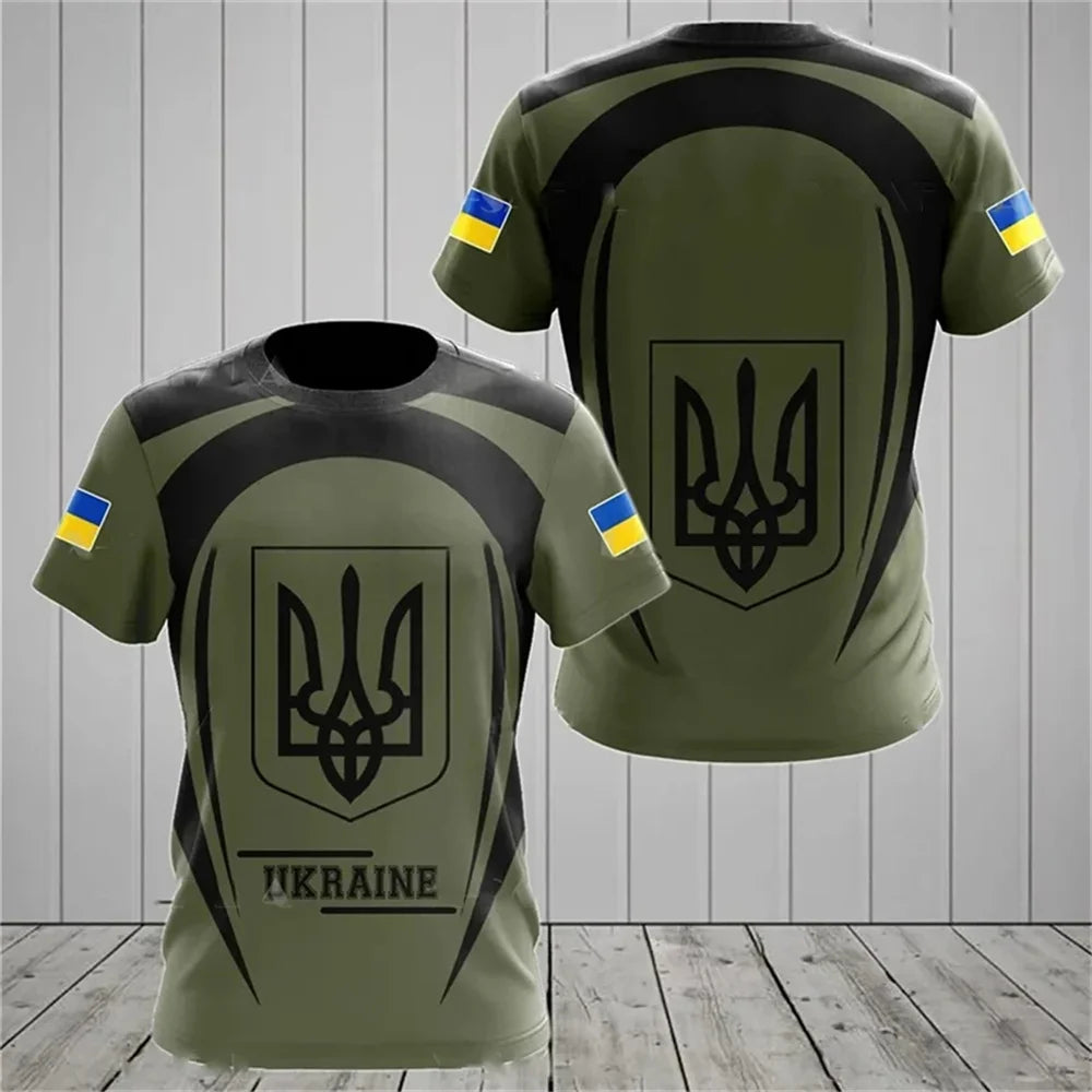 Country National Flag Camouflage Graphic T Shirt for Men Clothing Russia Eagle Emblem Camo T-Shirt Spain Forest Combat Tee Shirt