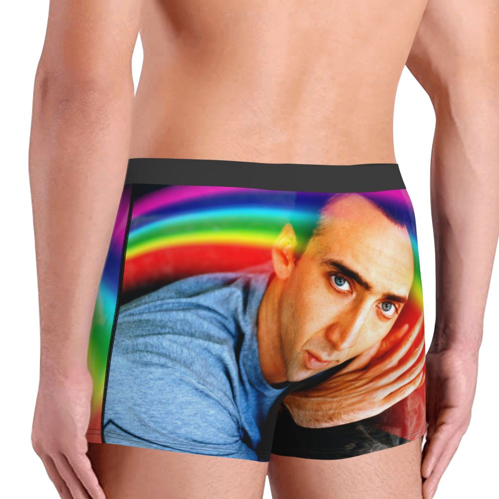 Custom Nicolas Cage Boxer Shorts For Homme 3D Printed Male Nic And His Girls Underwear Panties Briefs Breathbale Underpants