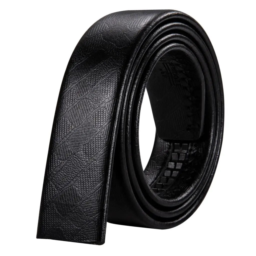 3.5cm Men's Belt without Buckle High Quality Cowskin Genuine Leather Belt no Buckle  Automatic Leather Replacement Belt for Mens
