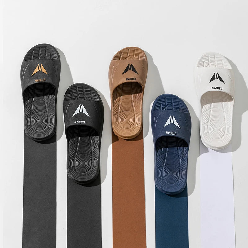 2024 New Men's Slippers Plus Size Men Indoor Home Slippers Bath Slipper PVC Soft Sole anti slip Outdoor Beach Flip Flops Sandals