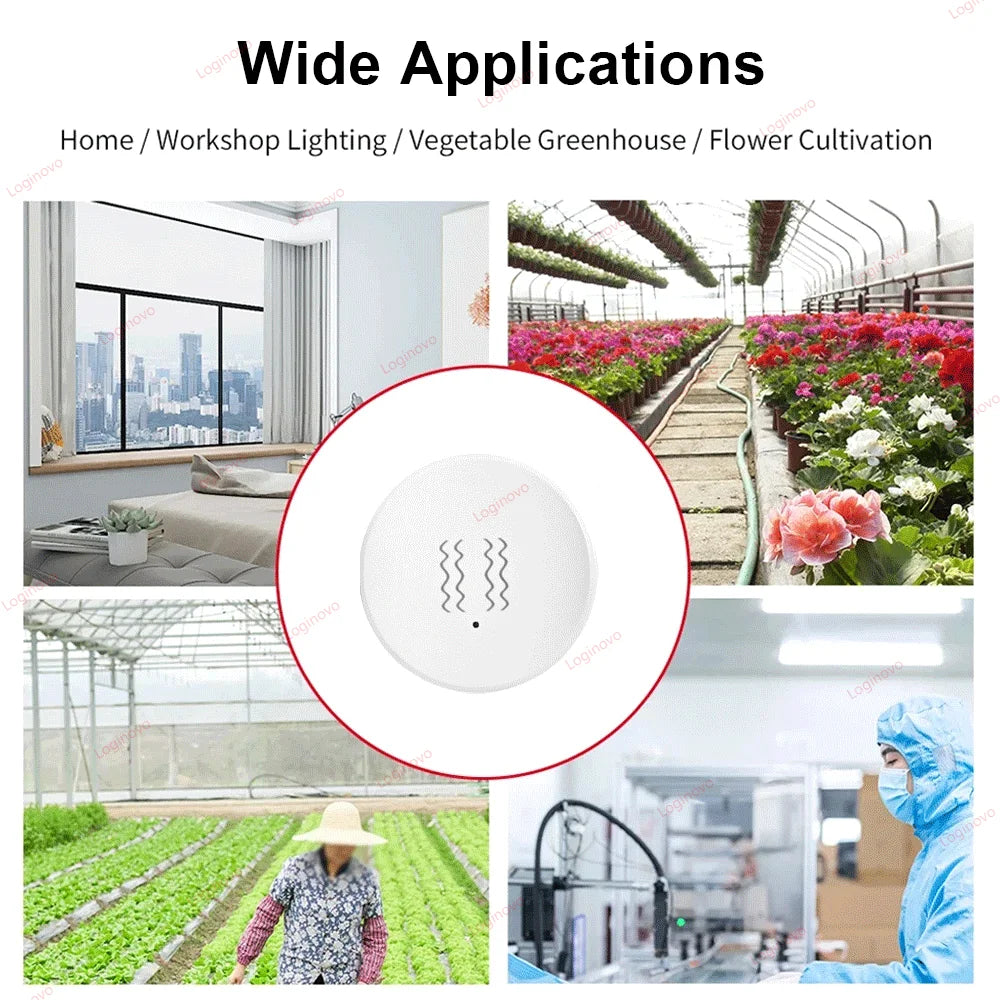 Zigbee Smart Life Vibration Sensor Detection Tilt XYZ Axis Sensor Tuya App Notification Real-Time Motion Shock Alarm Record