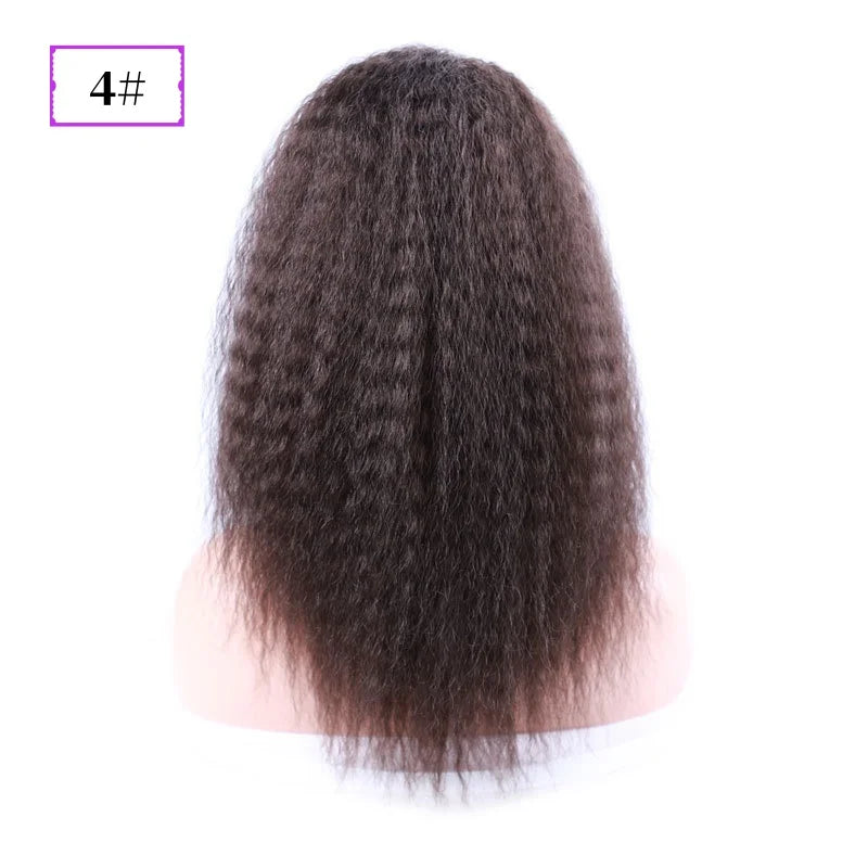 Lydia Short Hairpieces Synthetic 14" Kinky Straight Hair With Plastic Combs Drawstring Ponytail Extension Water Wavy Loose Curly