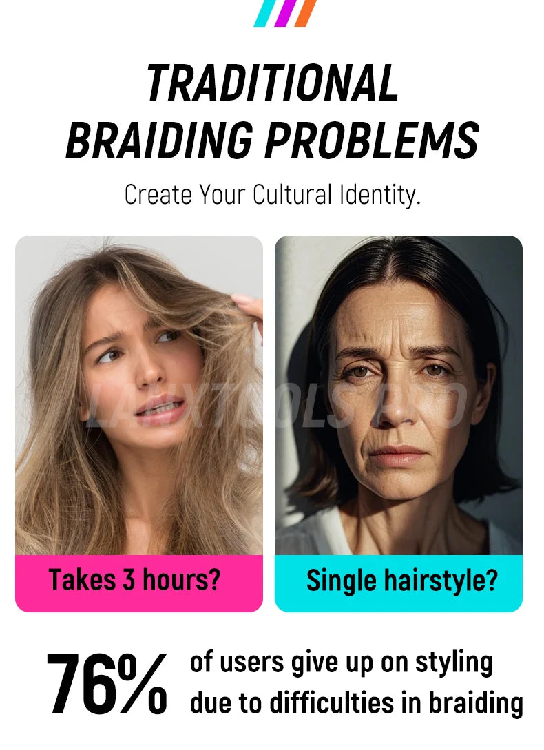 Electric Hair Braider Machine Dreadlock Maker Machine DIY Hair Braider Machine Automatic Braider Salon & Home Use