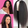 30 Inch Kinky Straight U Part Wig Glueless Wigs Human Hair Ready To Wear Remy Human Hair Wigs V Part Wig No Lace Wigs For Women