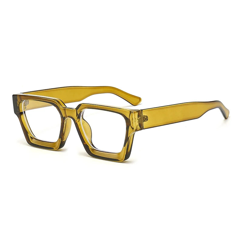 SHAUNA Retro Women Anti Blue Light Glasses Frame Fashion Men Square Optical Eyewear