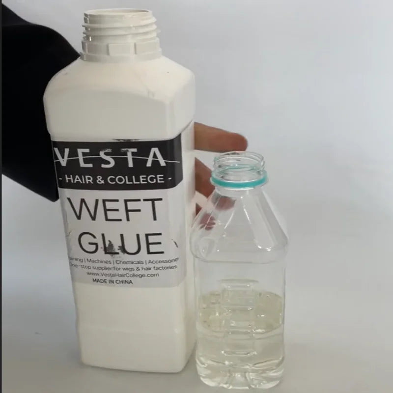 Mini bottle Transparent Hair Weft Glue for Making Repairing Machine Made Blonde Hair Weft No Shedding
