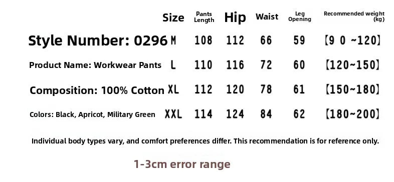 Heavyweight Wide Leg Workwear Trousers CityBoy Hong Kong Style Multi-Pocket Loose Straight Casual Shape Men's Pants
