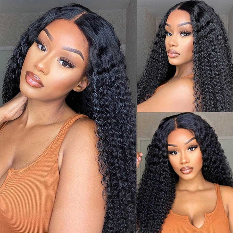 Indian Afro Kinky Curly Bundles Human Hair Extensions 100% Unprocessed Virgin Human Hair Weave Bundles Deal Jerry Curl 1/3/4PCS